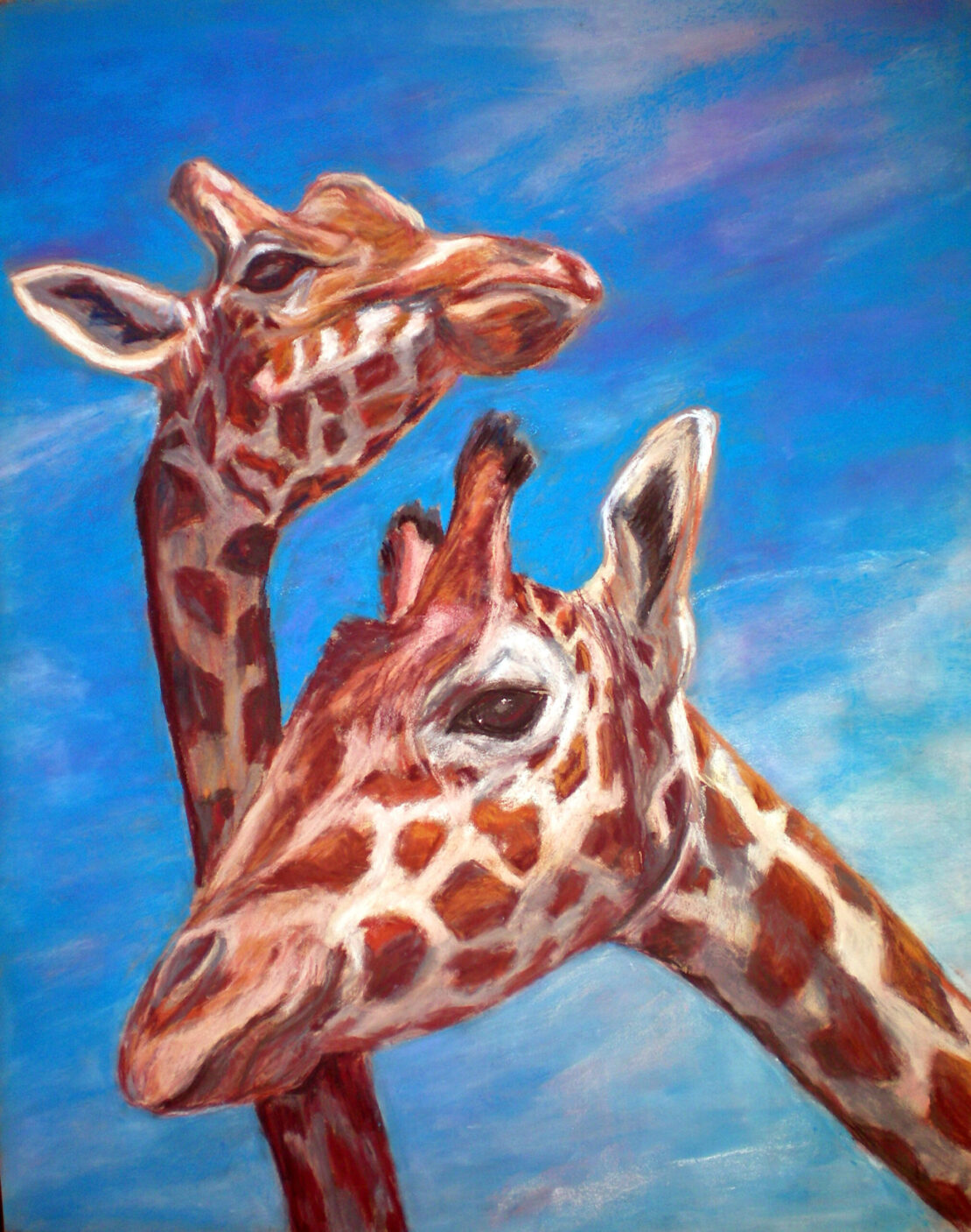 Feed Me - Cathy E Geib - 16'' x 20'' - Pastel on Sanded Paper