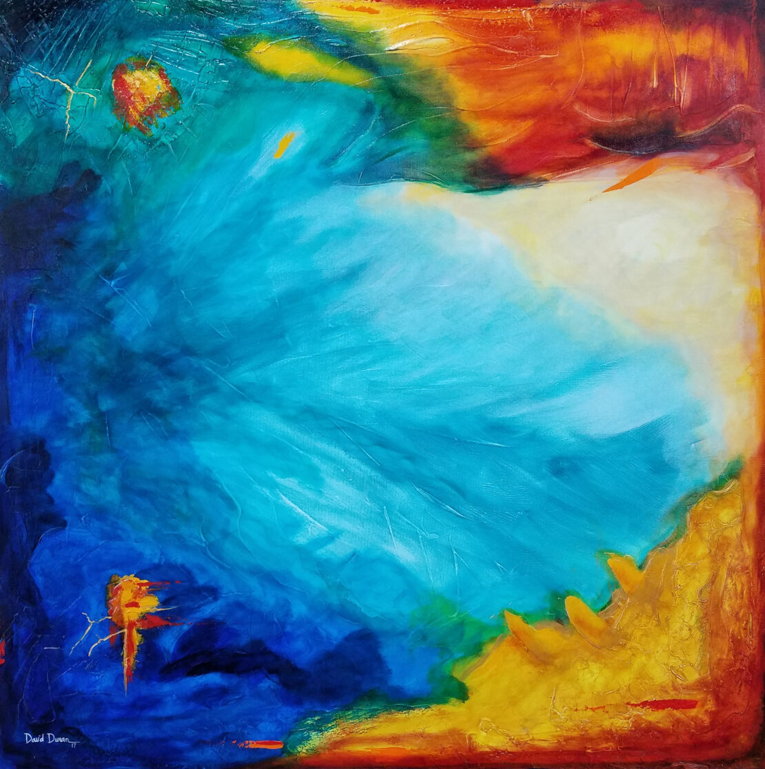 Leaf - David Duran - 48" x 48" - Acrylic on Canvas