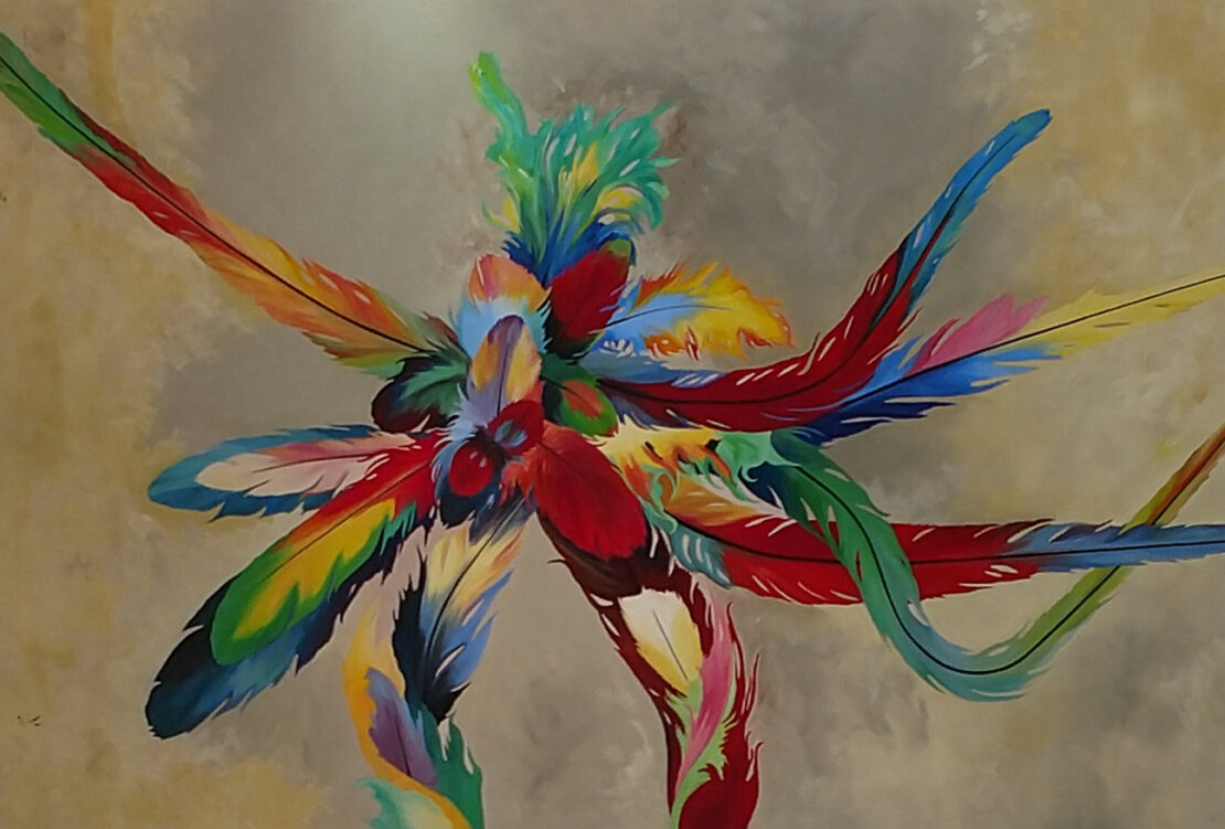 Petalic Plumes IV - JD Morera - 84" x 60" - Acrylic on Canvas