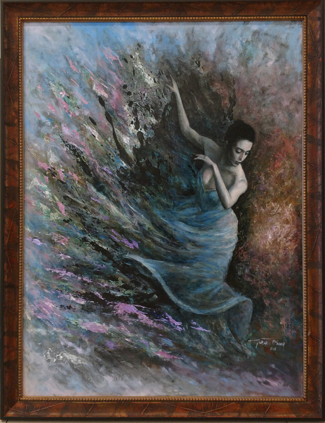 Dancing In The Wind - Justin McHenry - 32" x 24" - Oil/Acrylic on Canvas