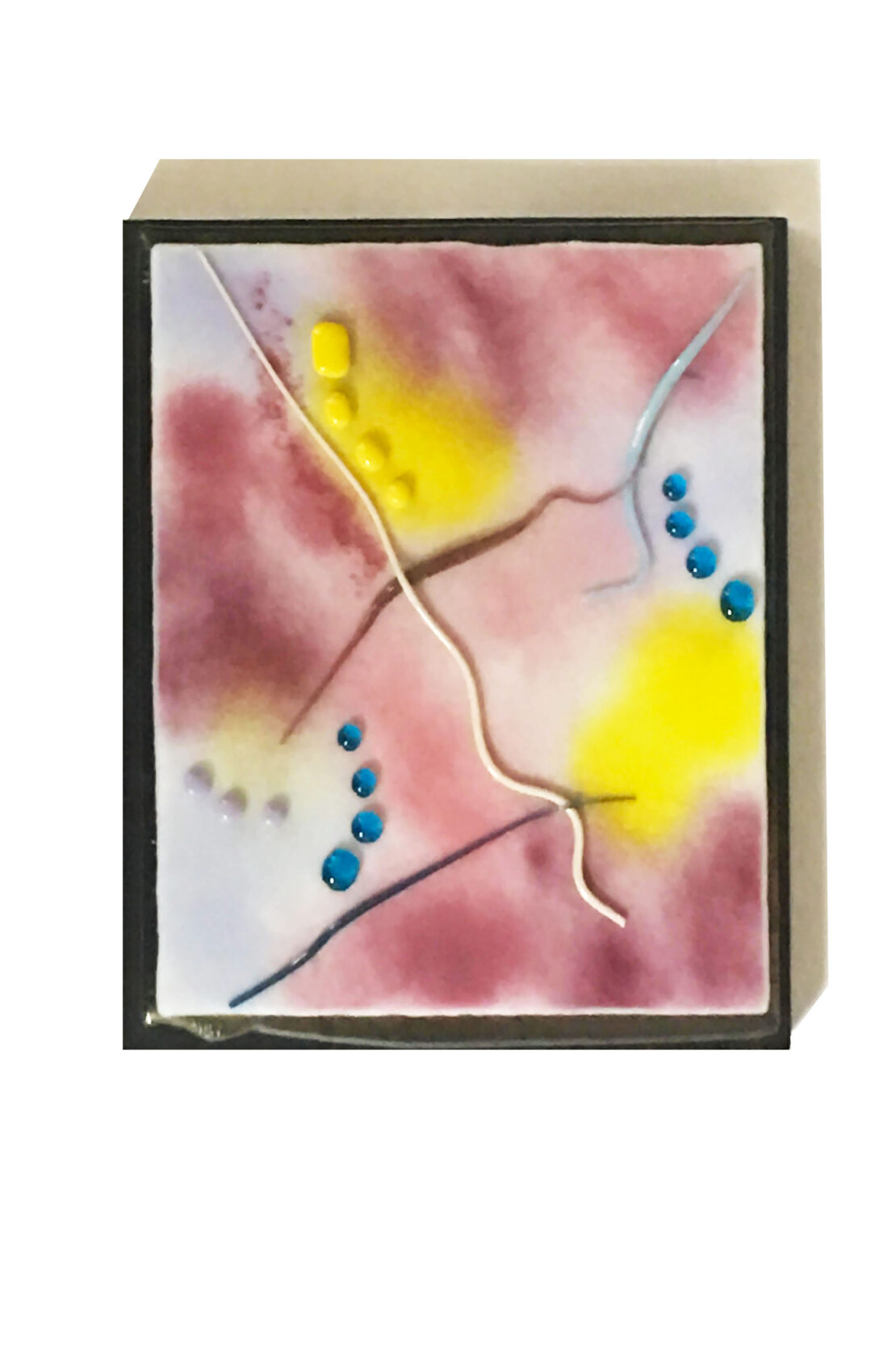 Sunny Side - Drita Harris - 9'' x 11'' - Fused Glass on Wood