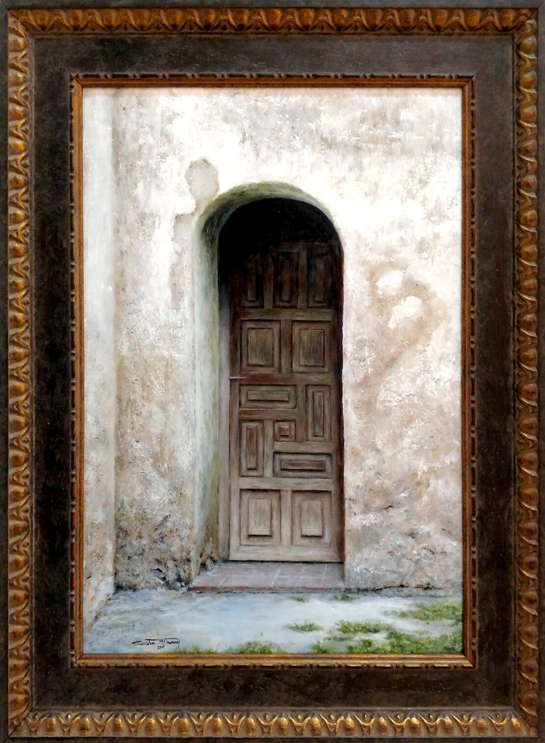 Concepción Door - Justin McHenry - 23" x 30" - Oil & Acrylic on Canvas