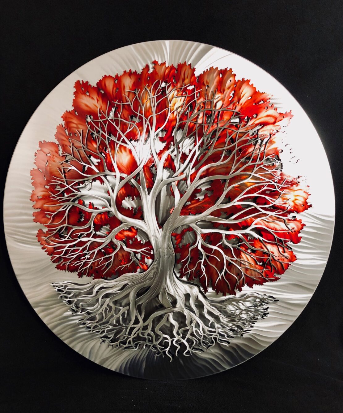 Autumn Roots - Aaron Bialaszewski - 30" x 30" - Dyed Metal