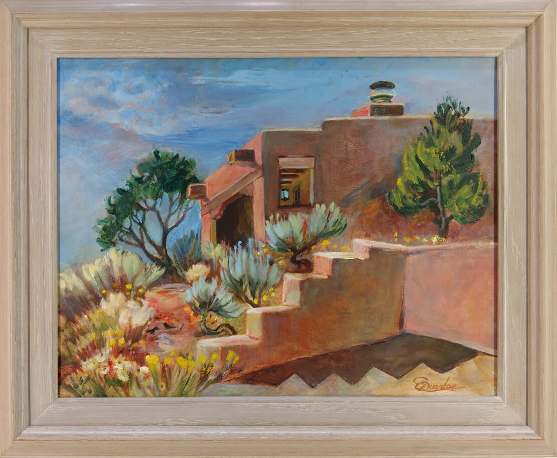 Santa Fe Hilltop - Sonja Quarles - 22.5'' x 18.5'' - Acrylic on Canvas