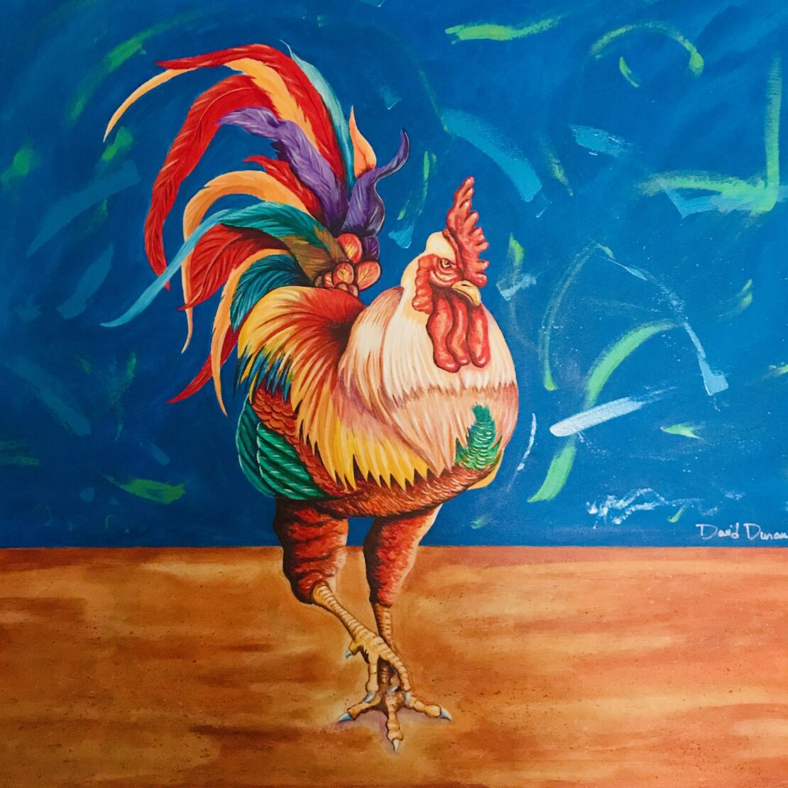 El Jefe - David Duran - 36" x 36" - Acrylic on Canvas