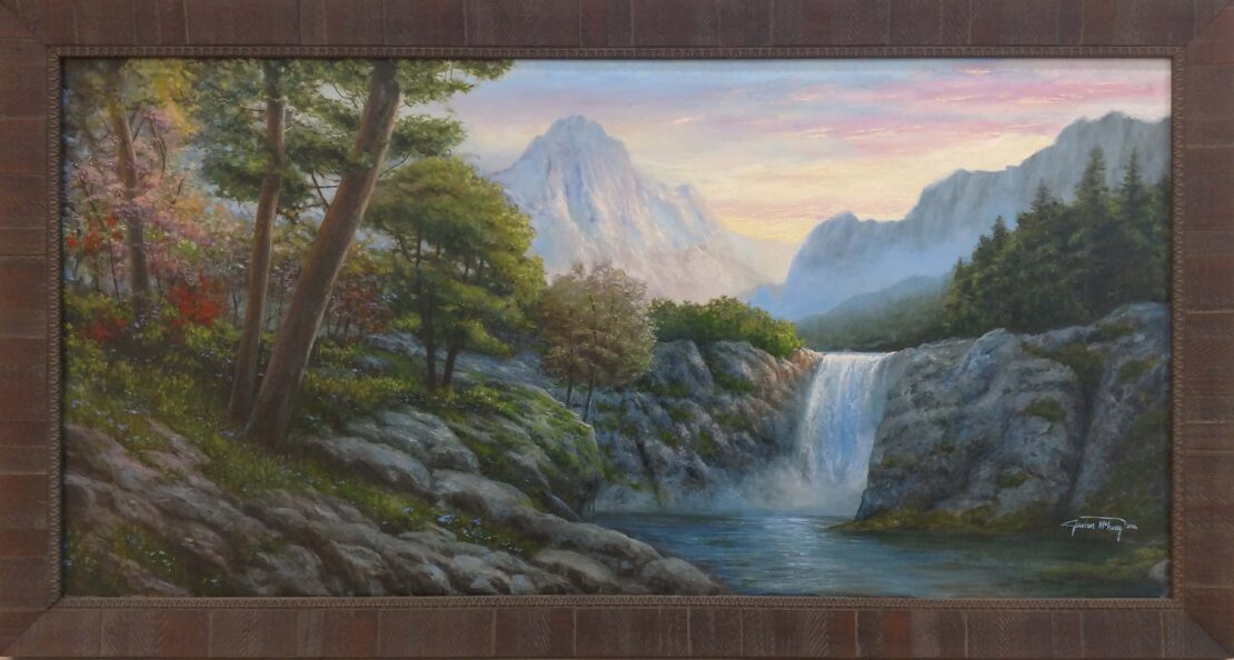 Early Morning Hike - Justin McHenry - 52.5" x 28.5" - Oil on Canvas