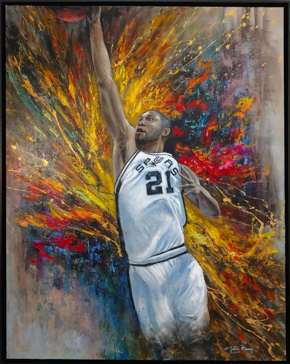 Duncan - Justin McHenry - 50" x 62" - Acrylic on canvas