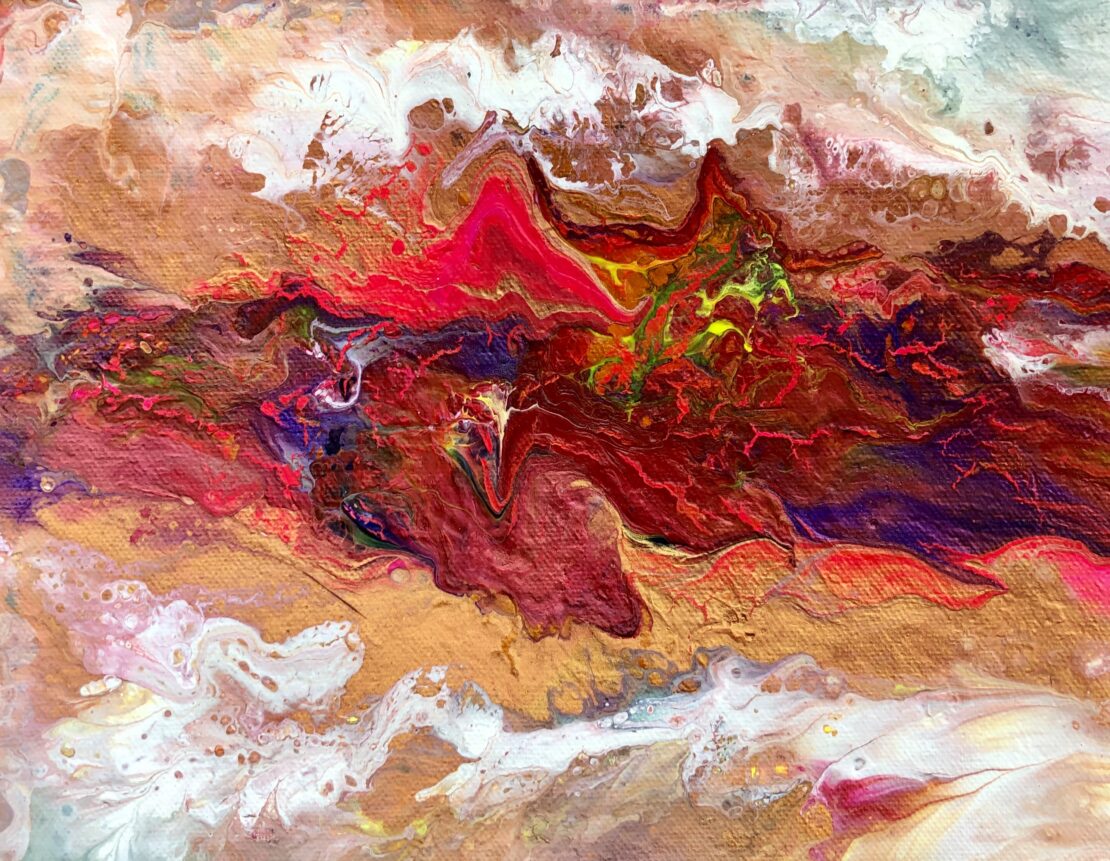 Red River - James W. Brown - 8" x 10" - Acrylic/Resin on Canvas