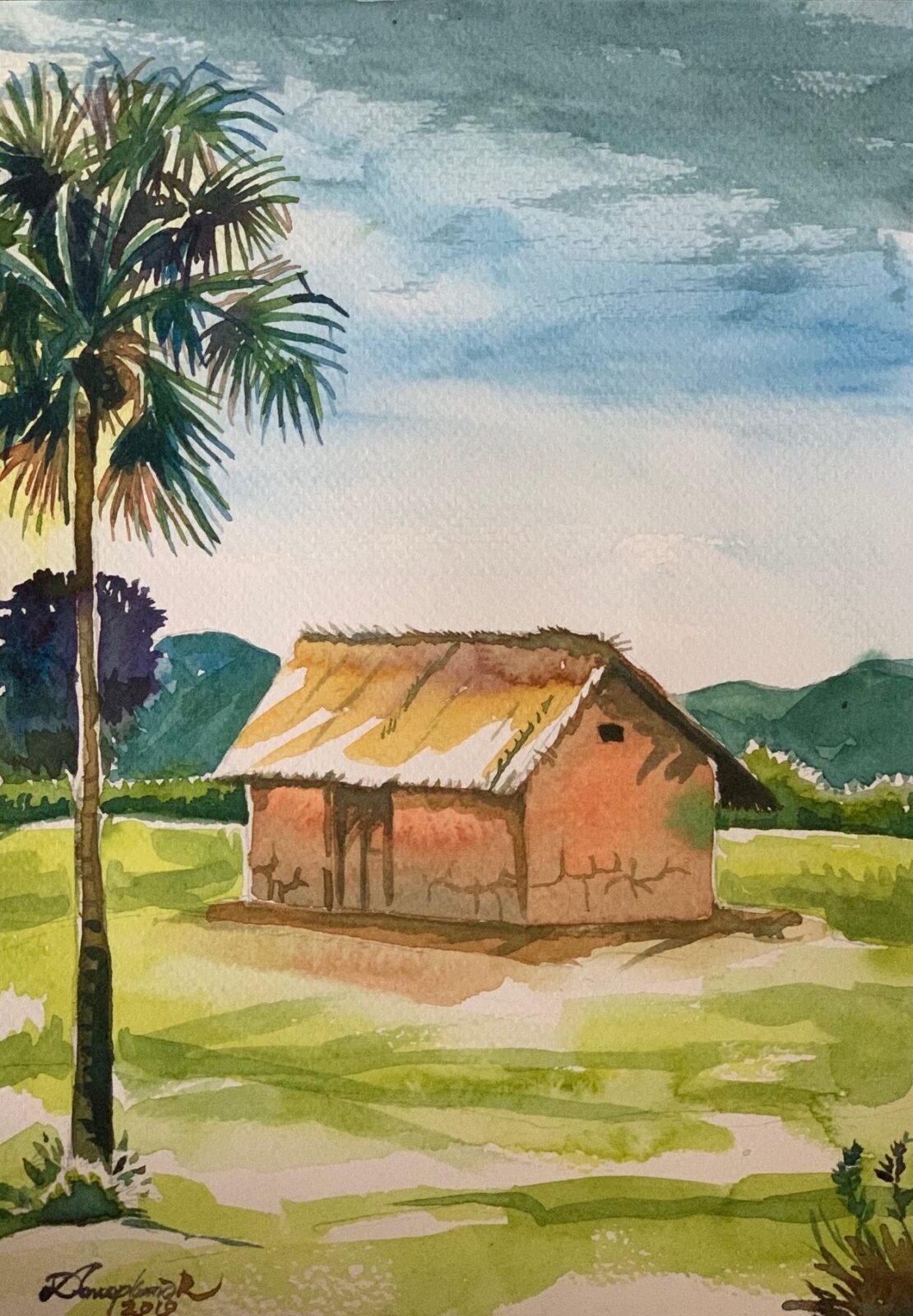 Nature Series-4 - AA@Hareesh Nair - 8" x 12" - Watercolor on Paper