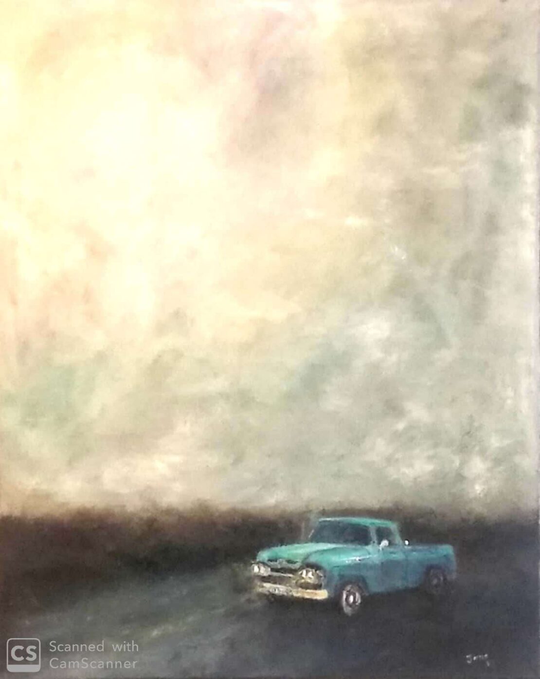 Freeway Cars and Trucks 1 - Joao Quiroz - 24" x 30" - Oil on Canvas