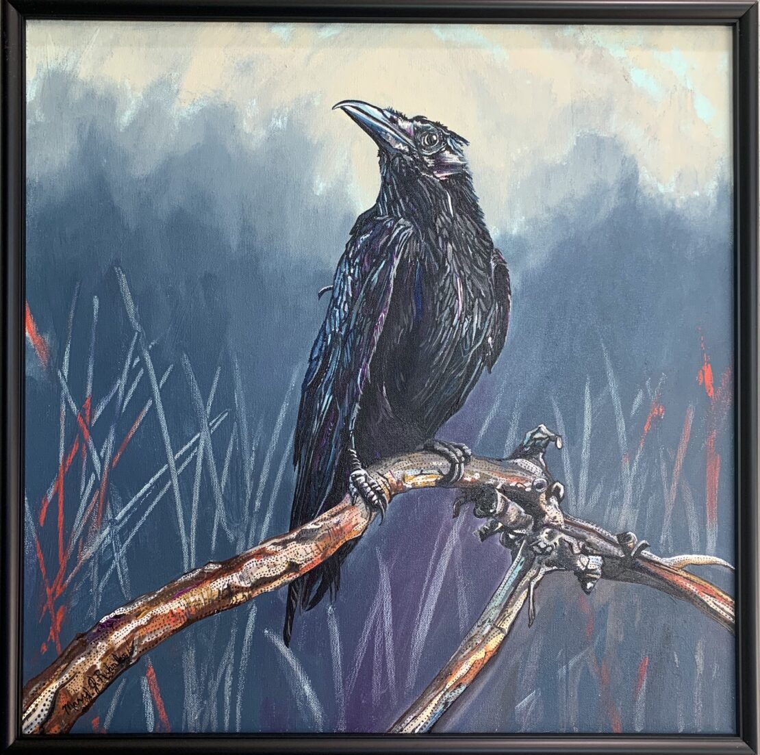 To Weather the Storm - Mary Jean Ruhnke - 25" x 25" - Acrylic on Canvas