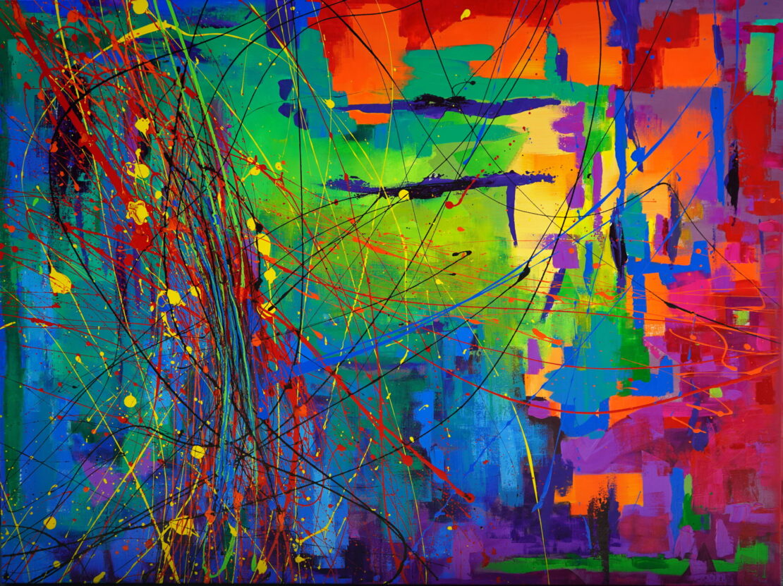 Awaken - Kim Anguiano - 36" x 48" - Mixed media on Canvas