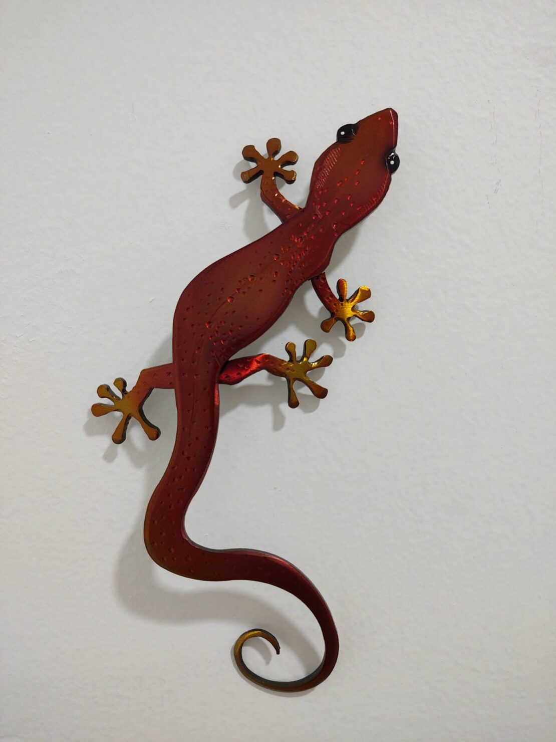 Red Agama - Aaron Bialaszewski - 5.5" x 9.5" - Dyed Steel