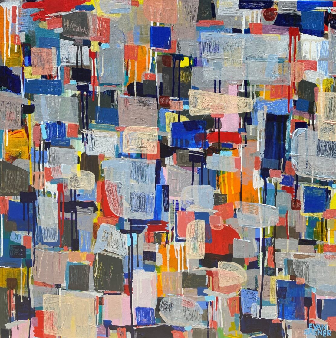 Untitled No. 73 - Evan Saenger - 30" x 30" - Acrylic on stretched canvas