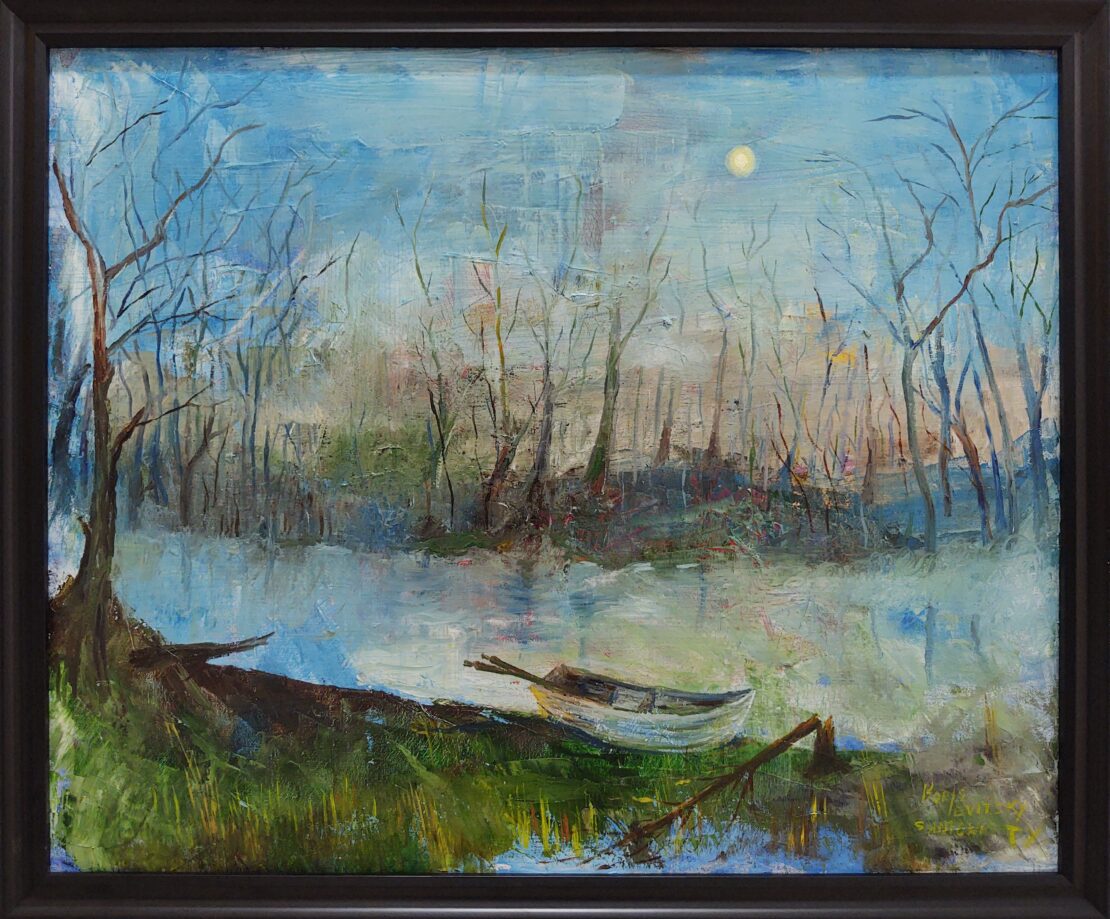 Deep State - Boris Levitsky - 33" x 26" (framed) - Oil on Canvas