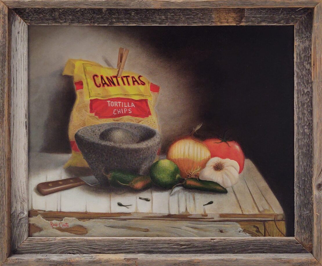 La Salsa - Rene Cantu - 19" x 23" - Oil on Canvas