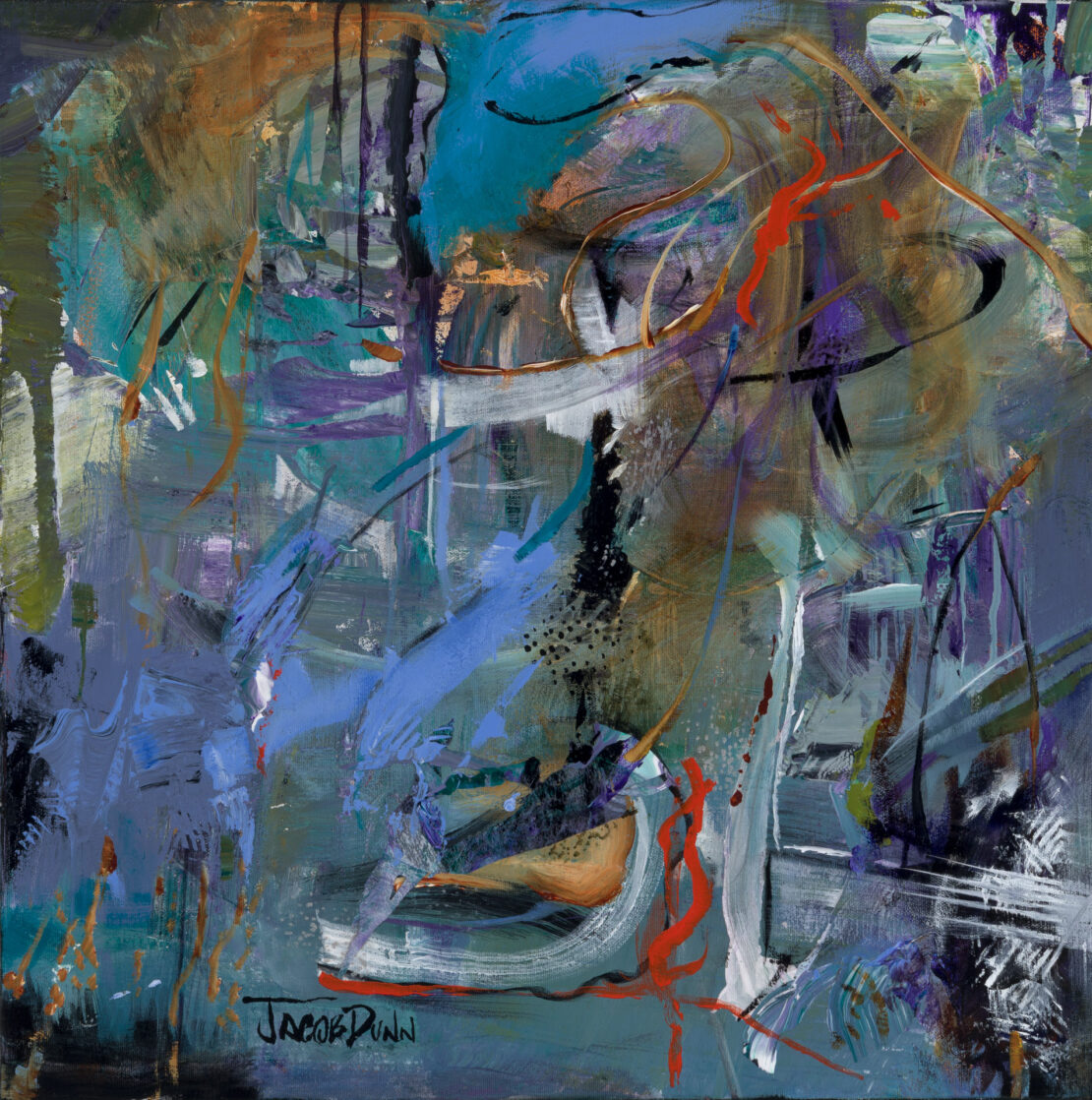In My Hospital Gown - Jacob Dunn - 20" x 20" - Acrylic on Canvas