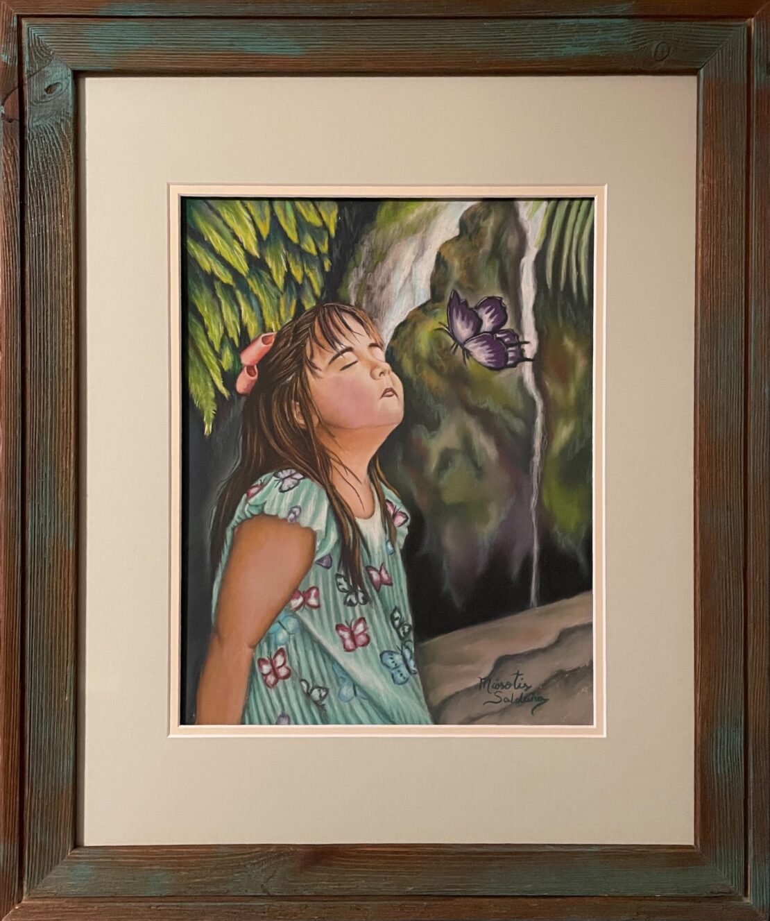 Butterfly - Miosotis Saldana - 20" x 16" - Pastel on Paper