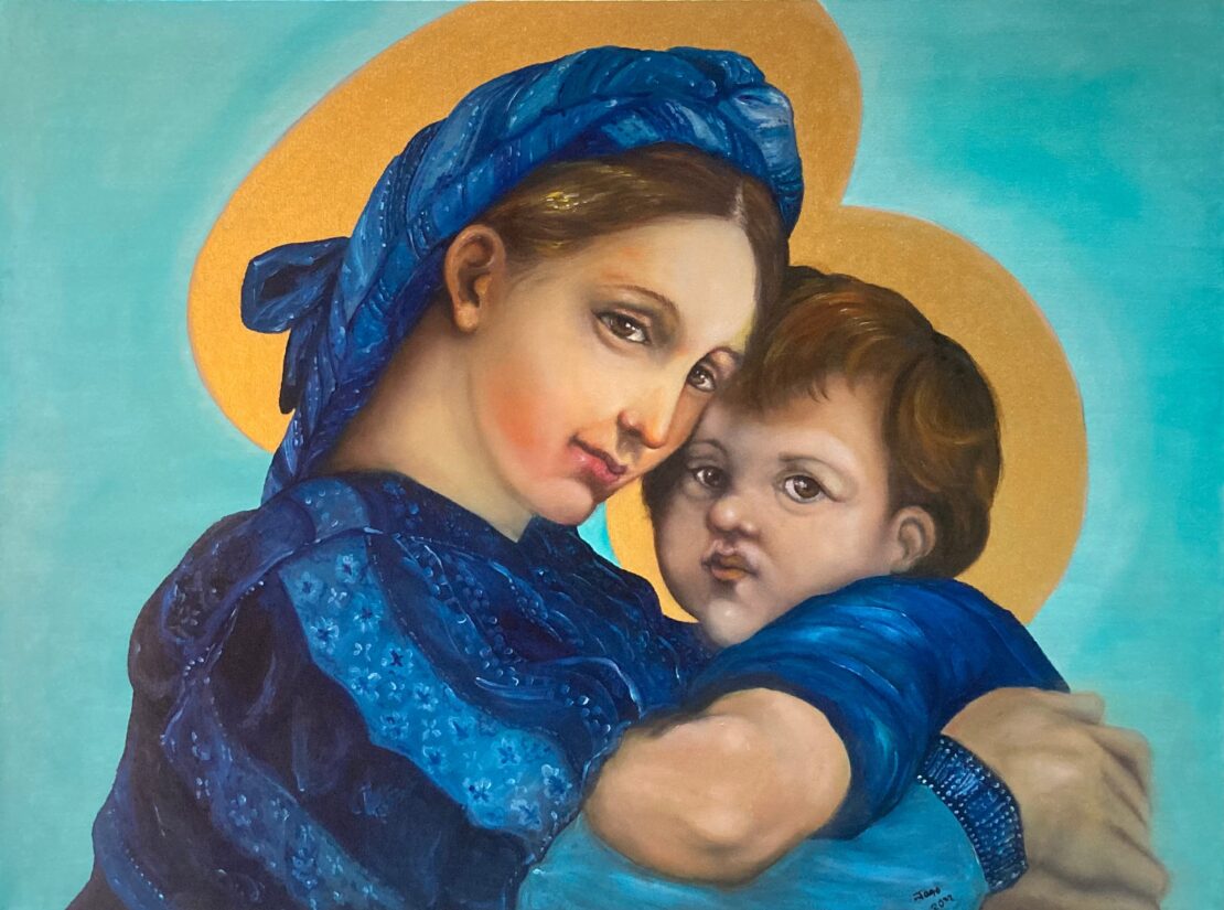 Virgin Mary Commission - Joao Quiroz - 30" x 40" - Oil on Canvas