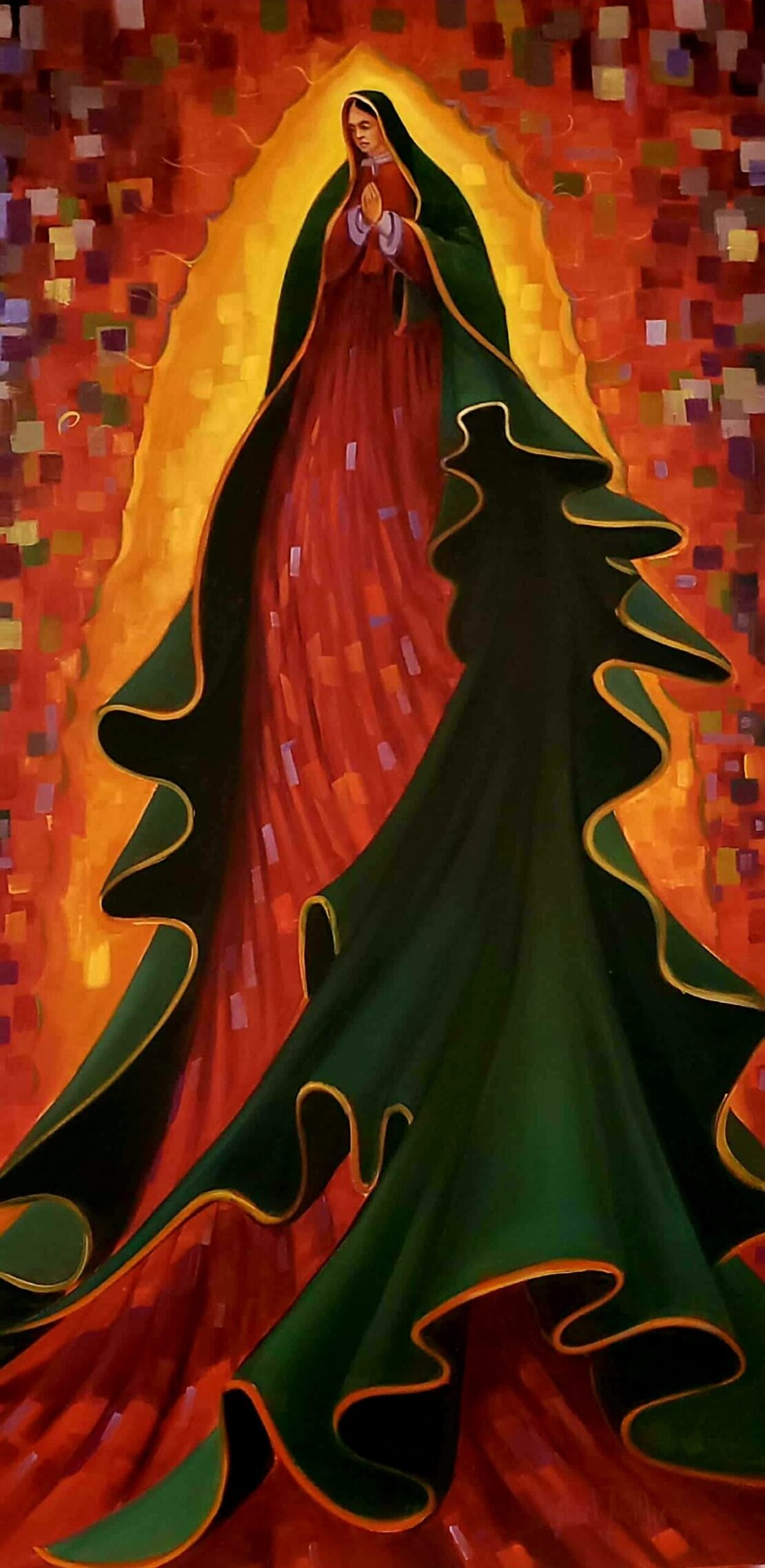 Blessed Mother - Robert J. Wilkens - 24" x 48" - Oil on Canvas