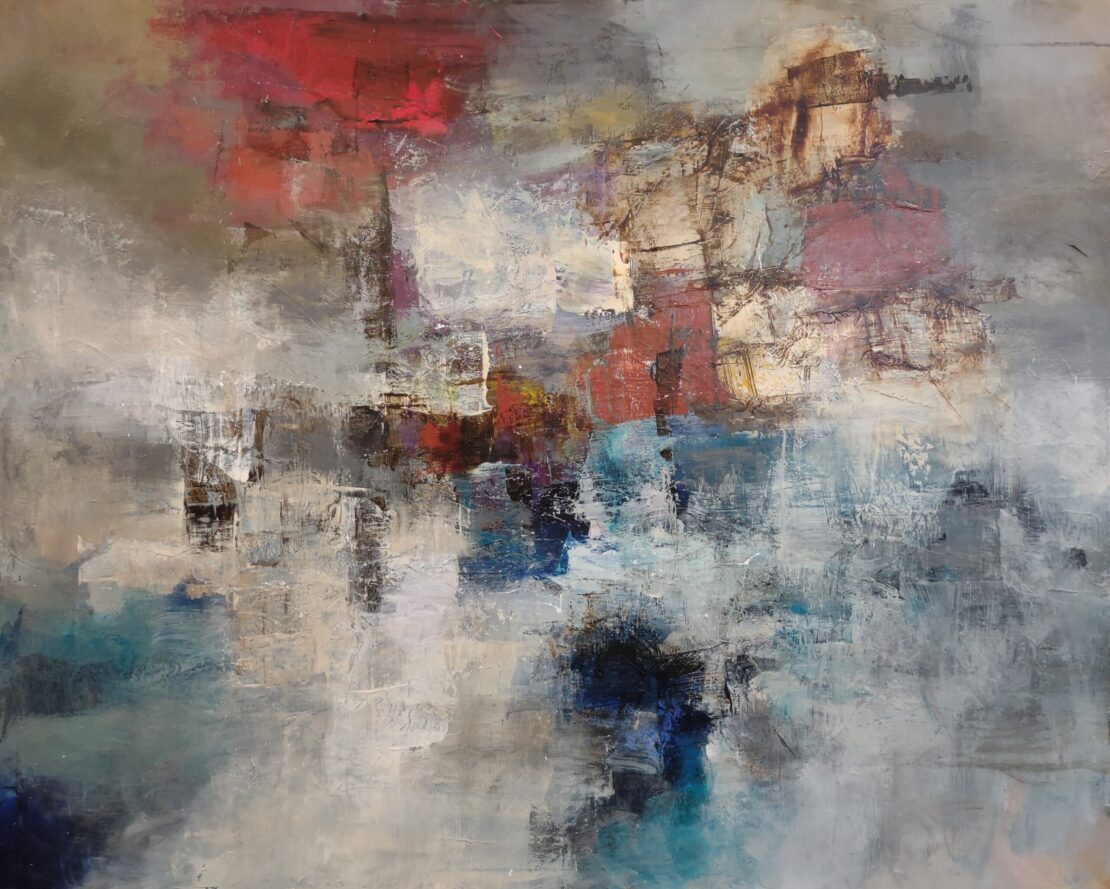 Troubled Waters - Justin McHenry - 48" x 60" - Mixed Media on Canvas