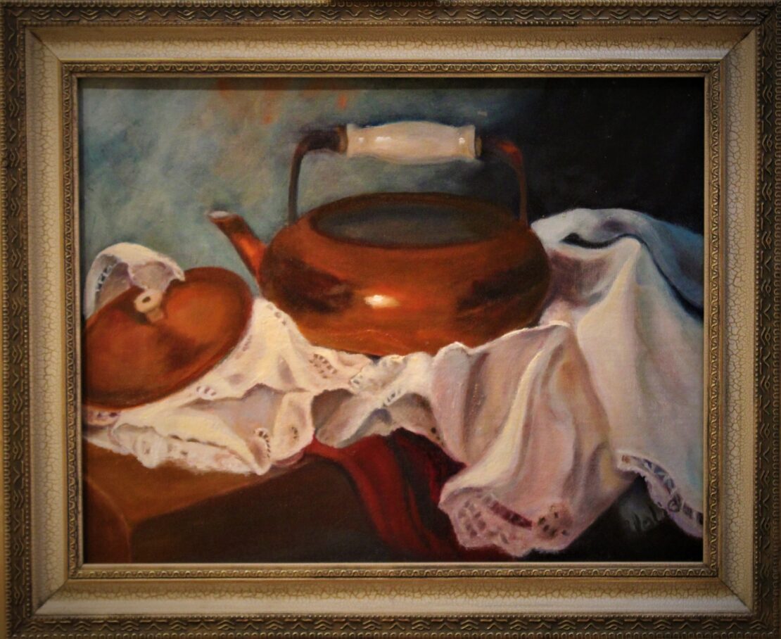 Copper Kettle - Yolanda Clifton - 14" x 17" - Oil on Board