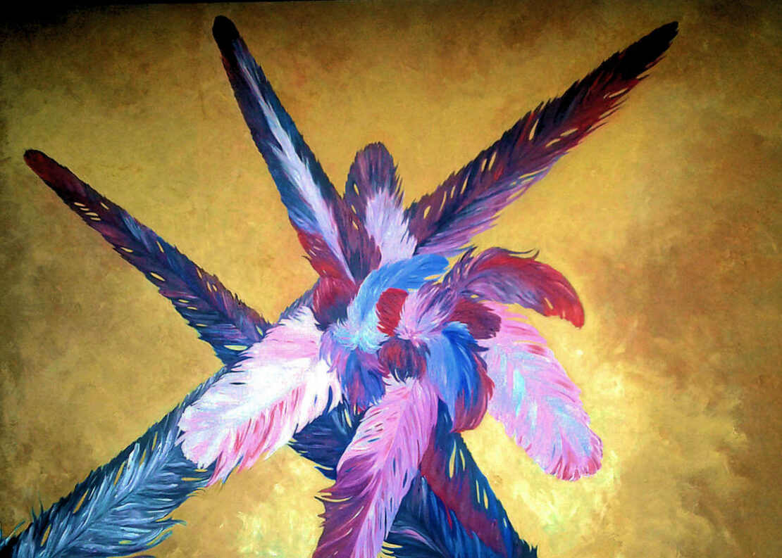 Petalic Plumes - JD Morera - 60'' x 84'' - Acrylic on Canvas