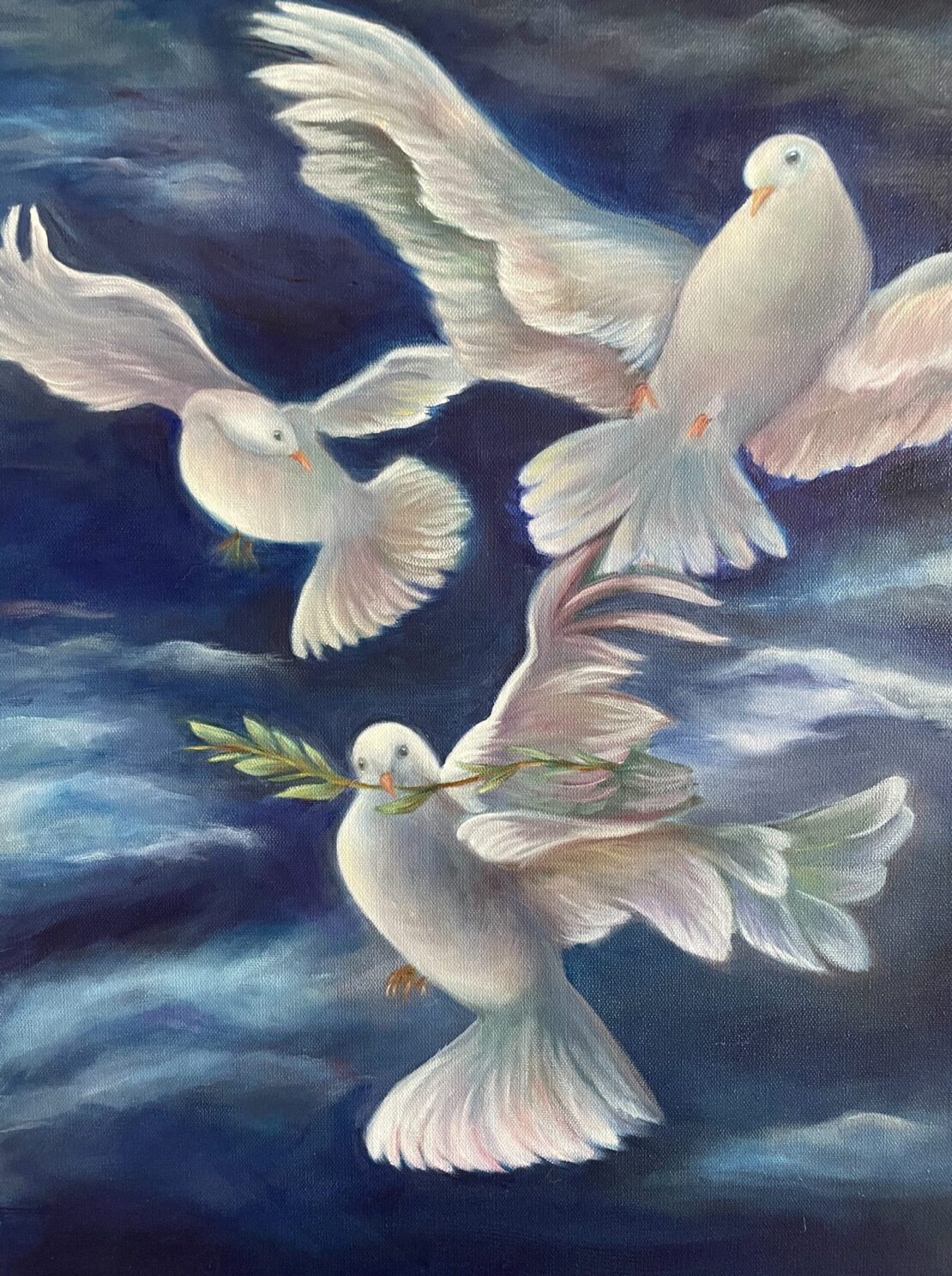 Imagine Peace - Phyllis Rosenfield - 24" x 18" - Oil on Canvas