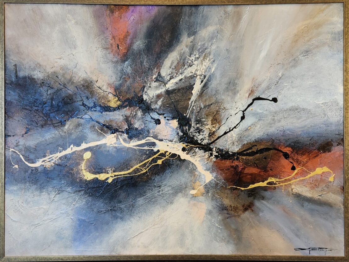 Universe in Motion - Justin McHenry - 37" x 49" - Mixed Media on Canvas