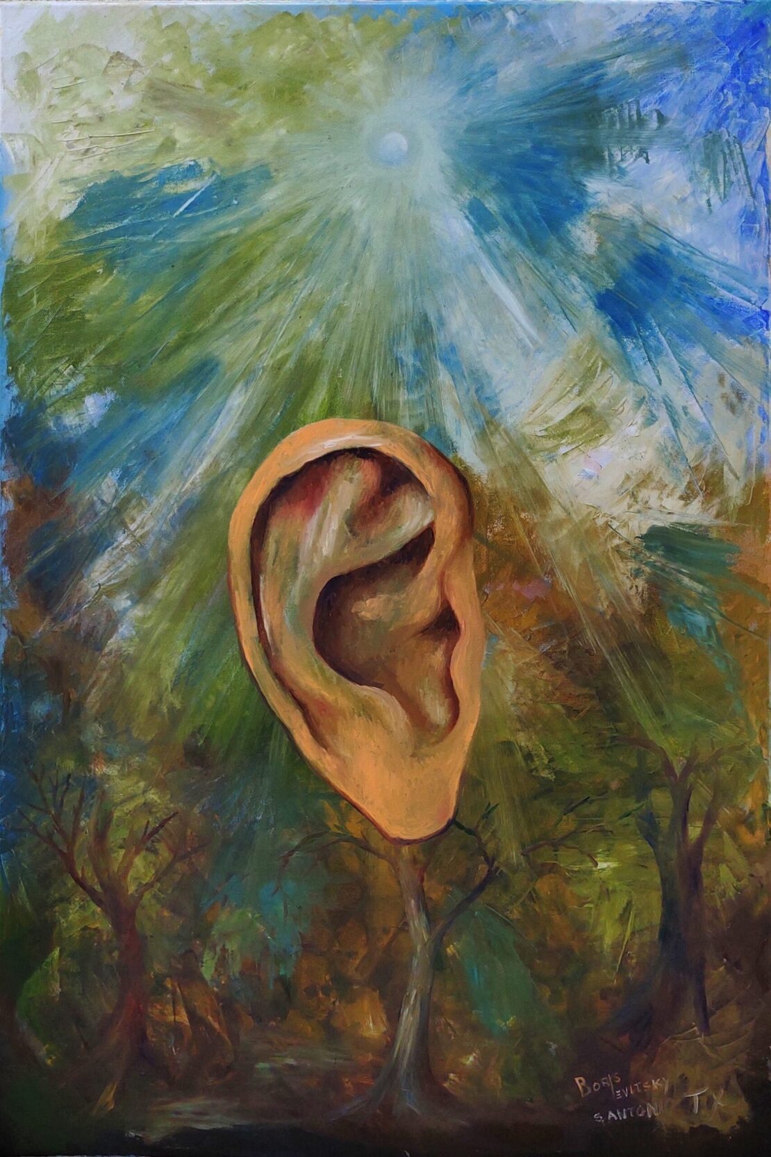 Ear of the Beholder - Boris Levitsky - 24'' x 36'' - Oil on Canvas