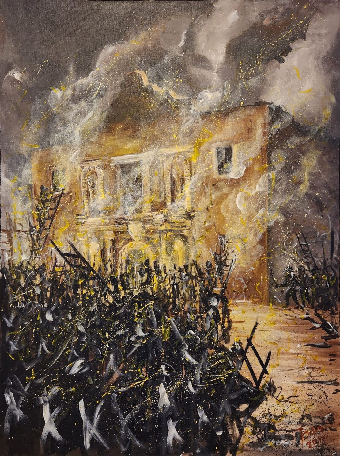 Battle of The Alamo - Joao Quiroz - 30" x 40" - Acrylic on Canvas