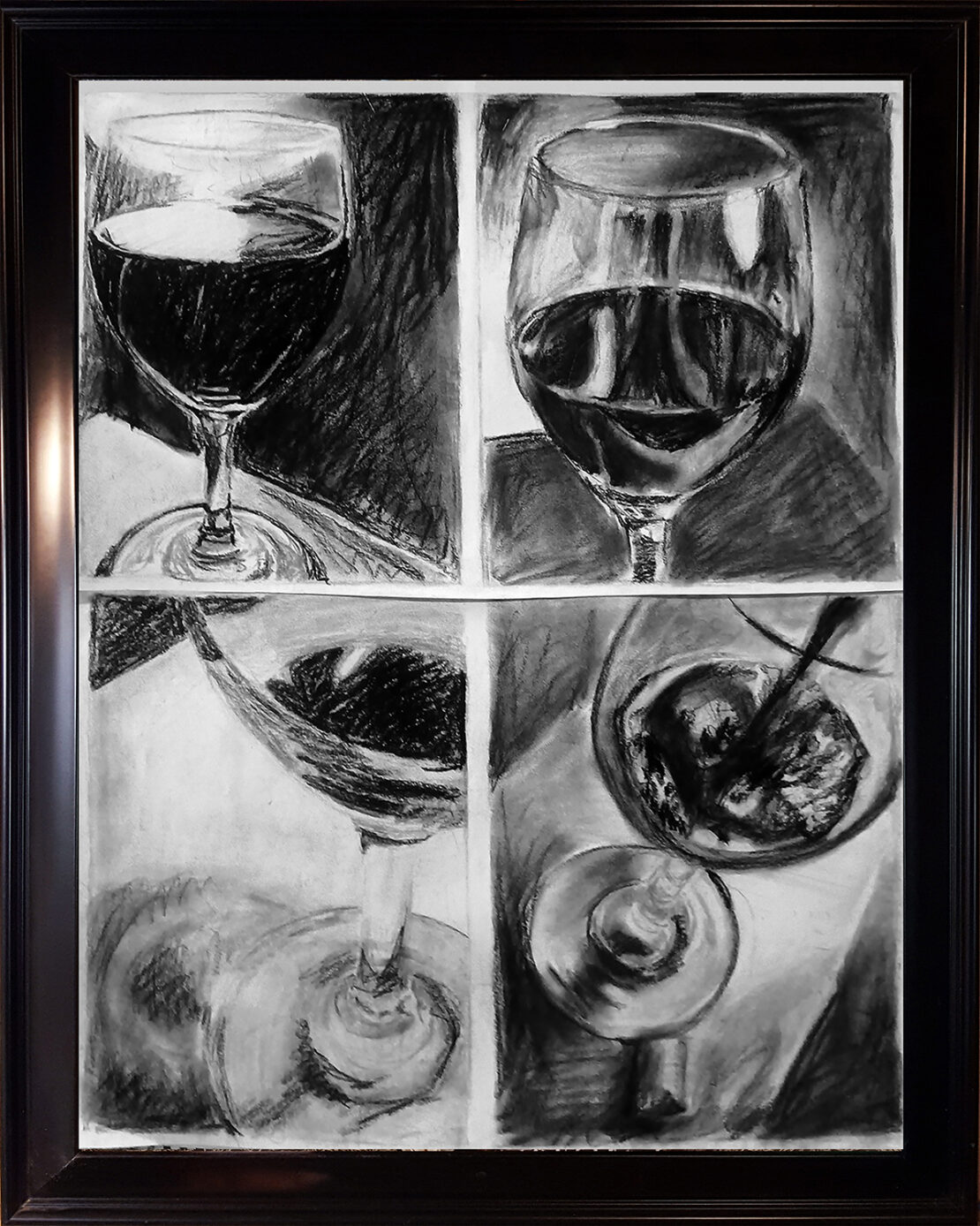 Pouring Wine - Vikky Jones - 21" x 27" - Pastel on Paper