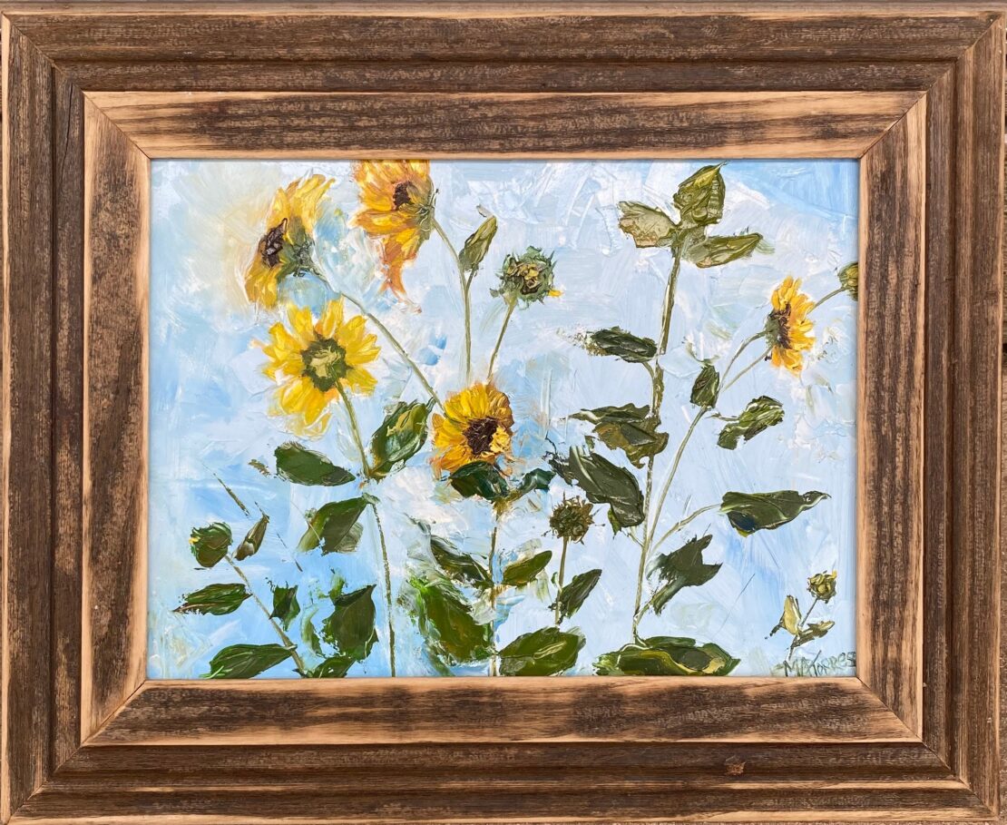 Sunflowers 2 - Melissa A. Torres - 13" x 16" - Oil on Canvas Panel