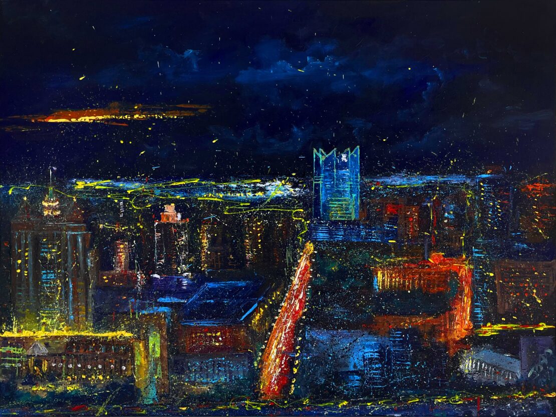 San Antonio City Blues 11 - Joao Quiroz - 30" x 40" - Acrylic on Canvas