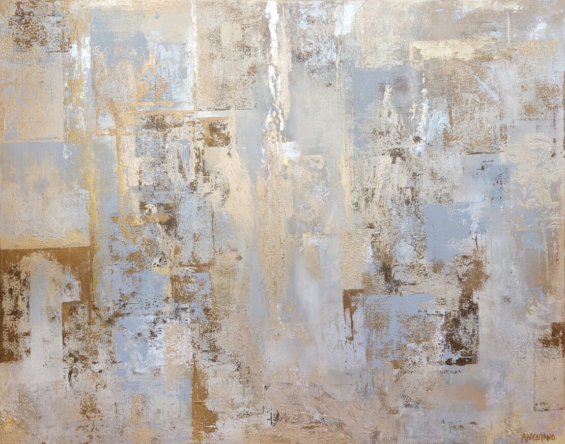 Champagne - Kim Anguiano - 60" x 48" - Mixed Media on Canvas