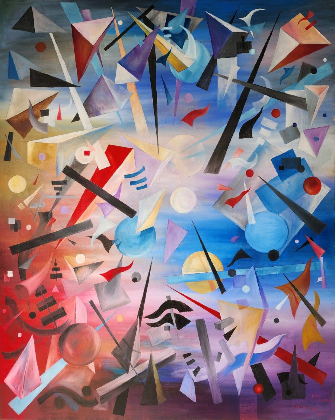 Rolling in the Deep - Boris Levitsky - 48" x 60" - Oil on Canvas