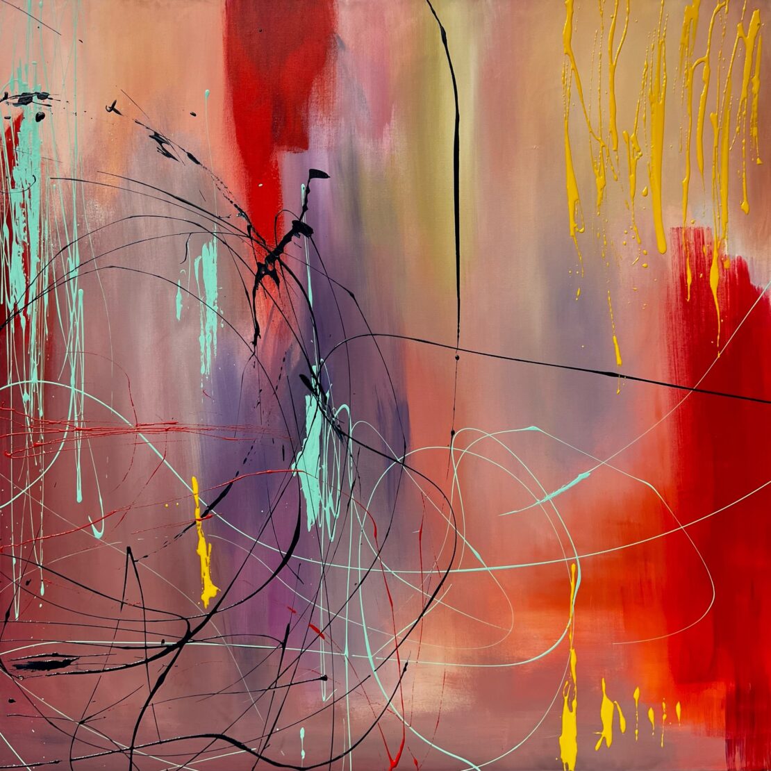 In The Now - Kim Anguiano - 48" x 48" - Acrylic on Canvas