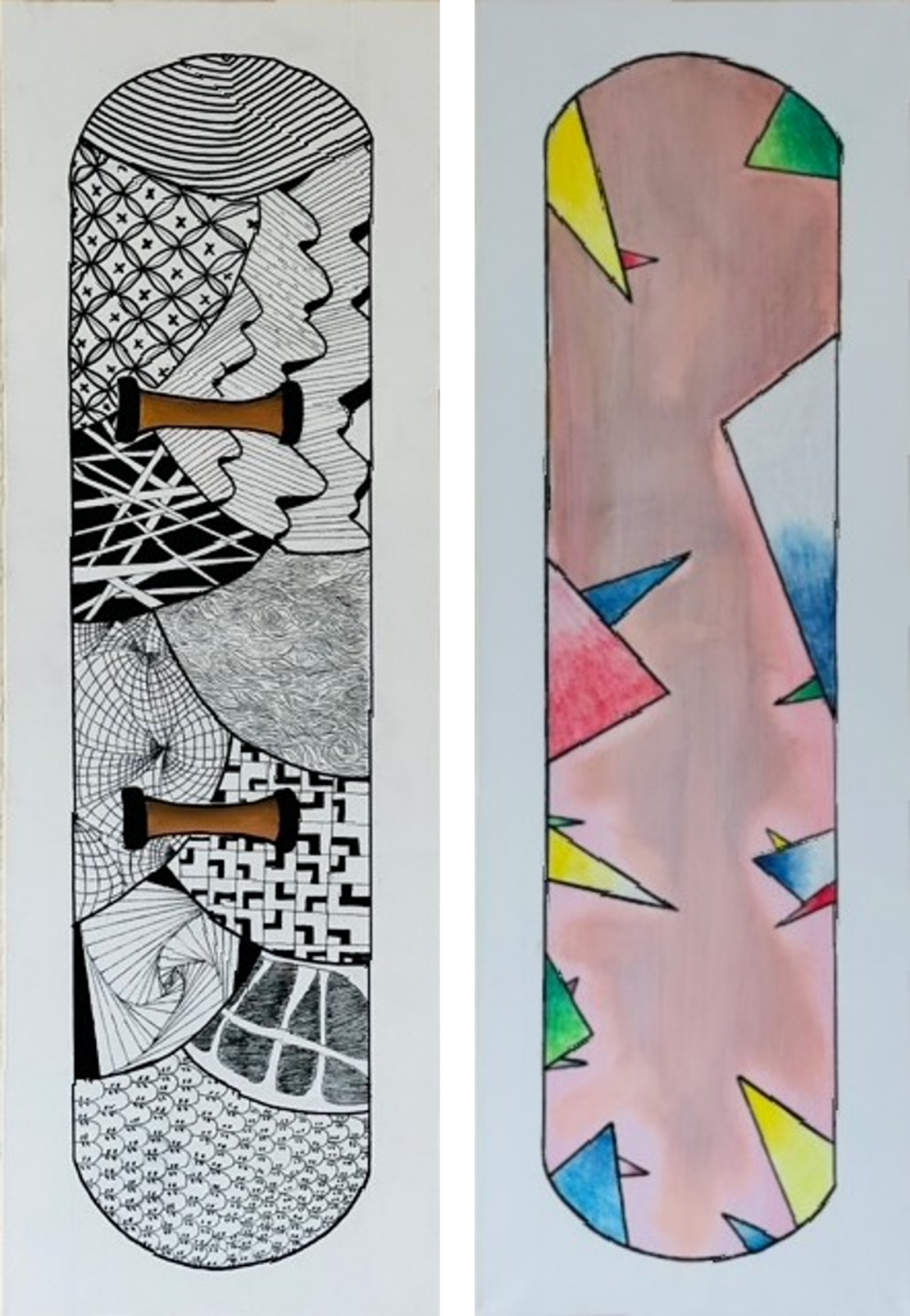 Meera@Nair (diptych) - Hareesh Nair - 36'' x 25.5'' - Acrylic on Canvas