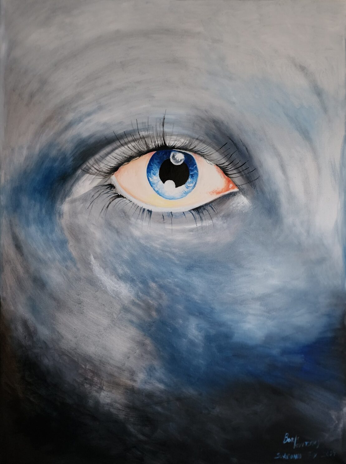 Eye of the Storm - Boris Levitsky - 40" x 30" - Oil on Canvas