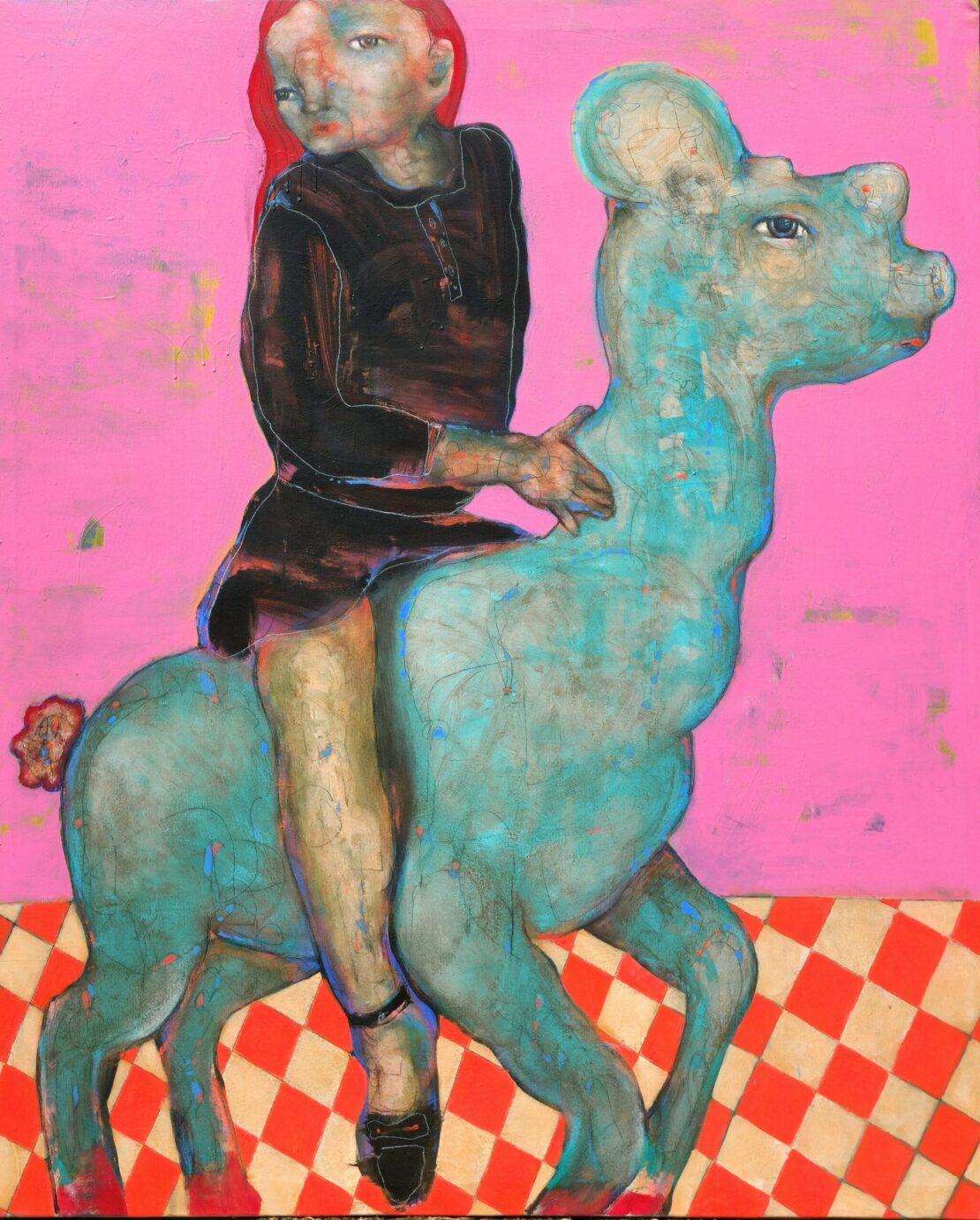 Bunny Horse - RRicardo - 50" x 42" - Acrylic on Canvas