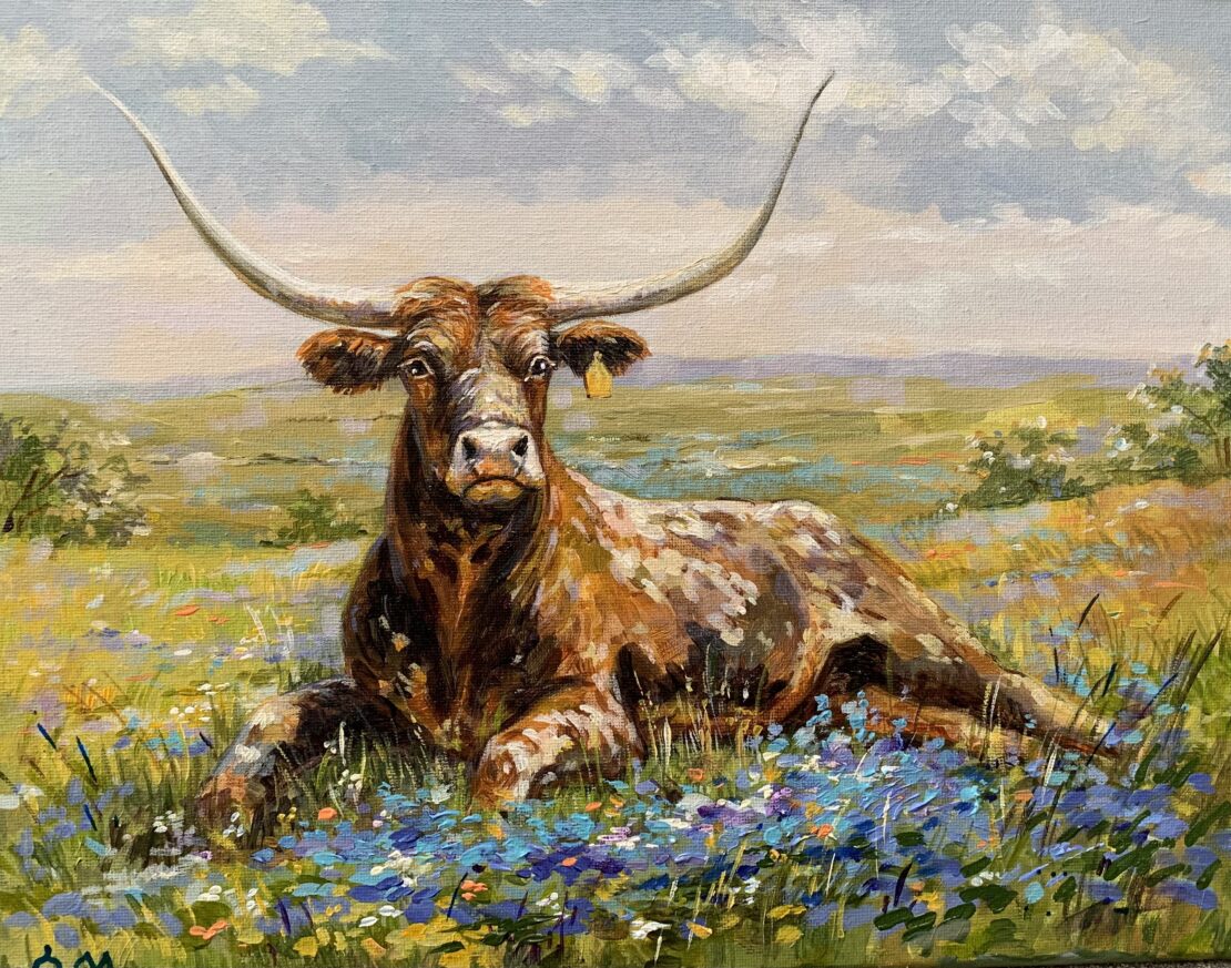 Texas Majesty - Olha Mosieieva - 14" x 11" - Oil on Canvas