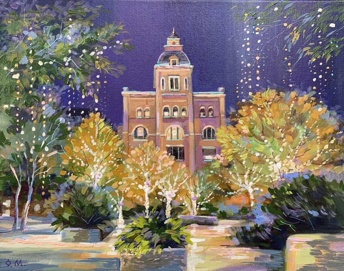 Twilight At The Brewery - Olha Mosieieva - 11" x 14" - Oil on Canvas