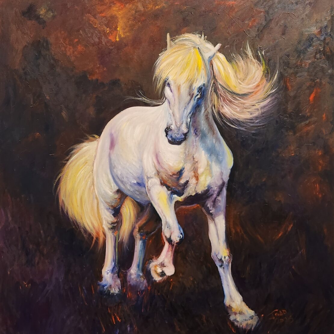 Hi-yo Silver! - Joao Quiroz - 48" x 48" - Oil on Canvas