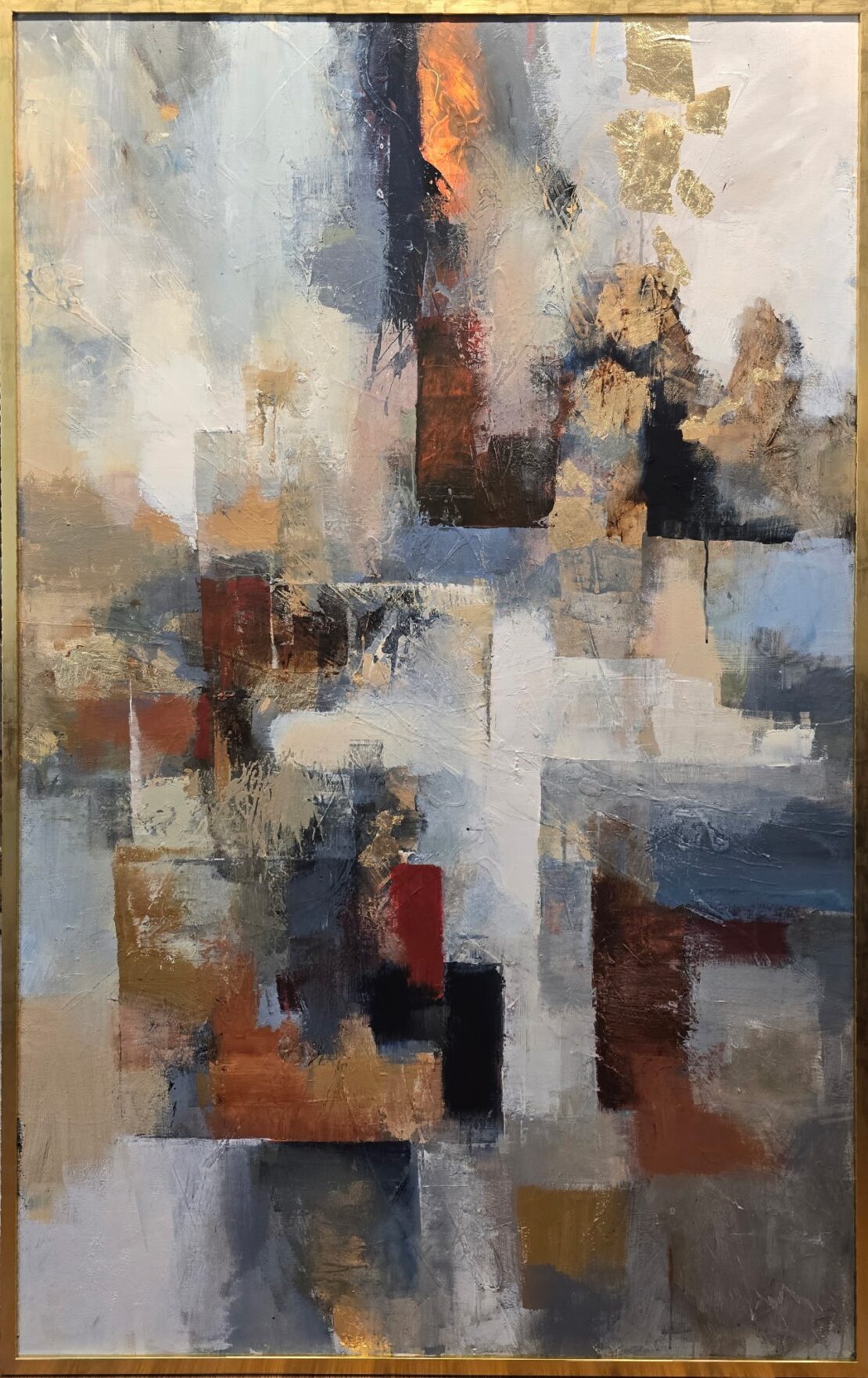 Earth's Embrace - Justin McHenry - 73.5" x 49.5" - Mixed Media on Canvas