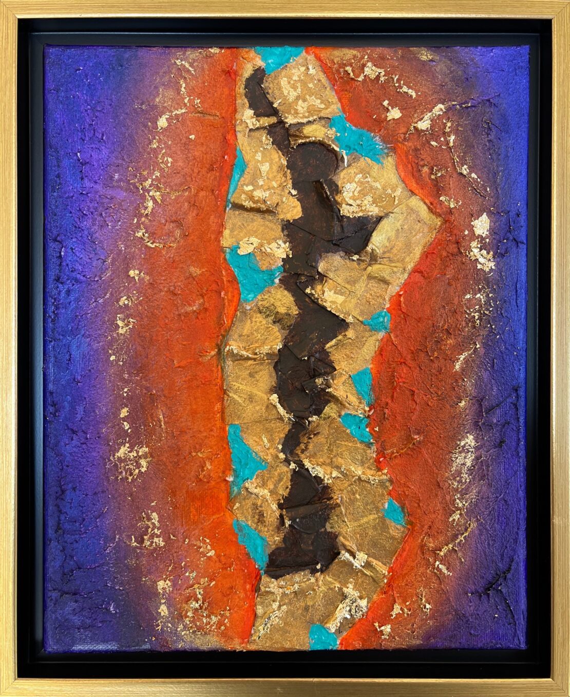 Virgen de Guadalupe - Rene Cantu - 11.5" x 9.5" - Mixed Media on Canvas