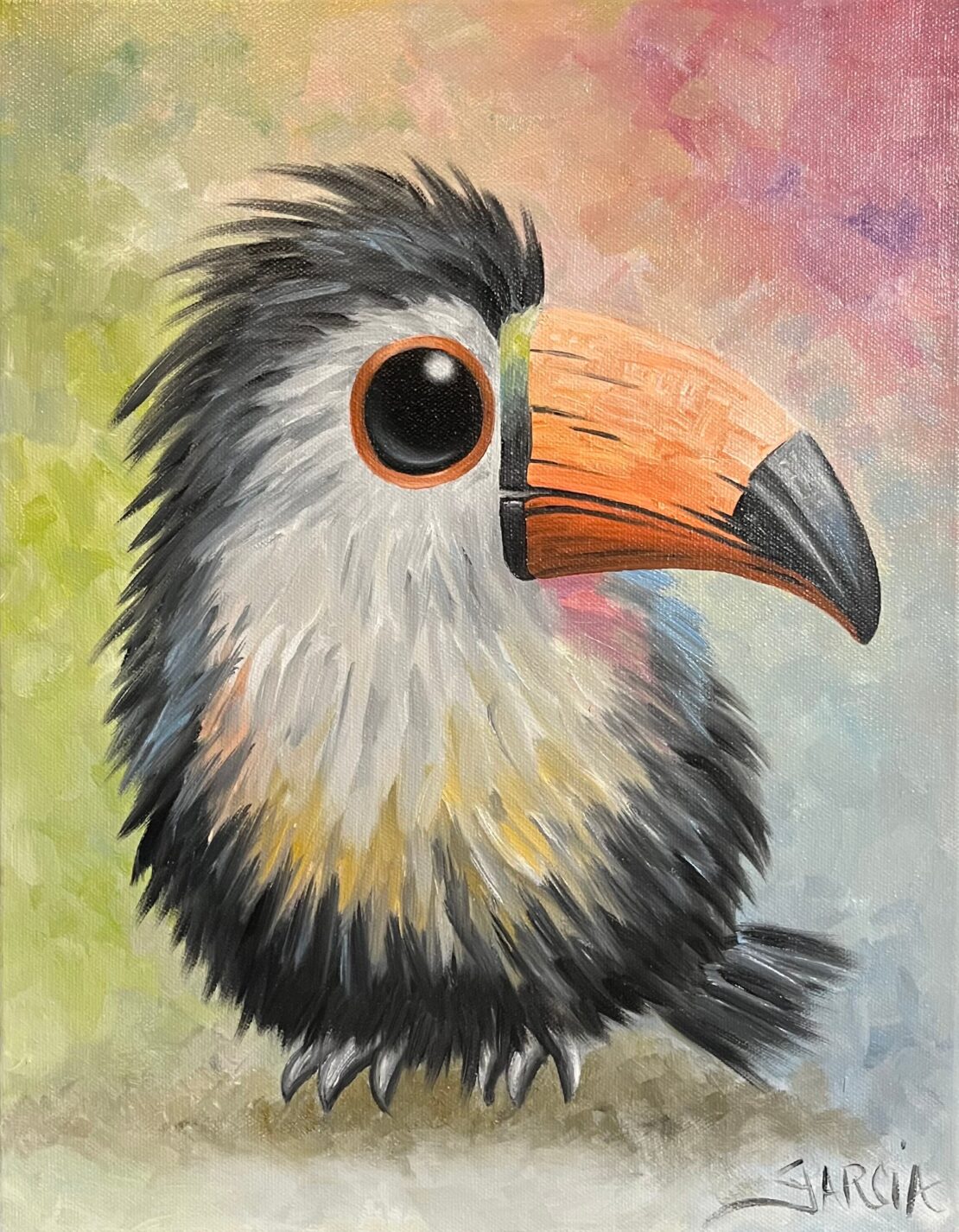 Toucan - Antonio (Tony) Garcia - 14" x 11" - Oil on Canvas