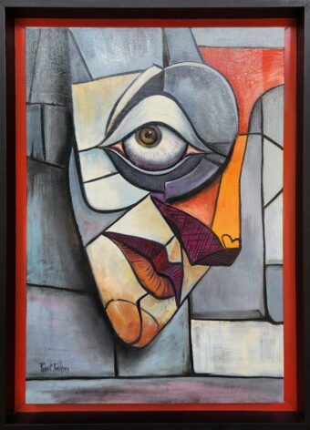 Against The Wall - Robert J. Wilkens - 33" x 24" - Oil on Canvas