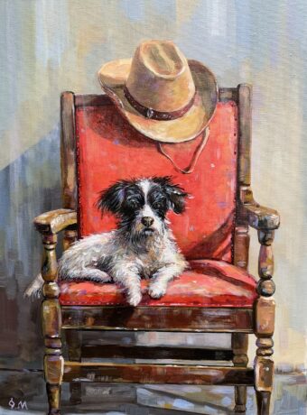 Brave Guard - Olha Mosieieva - 16" x 12" - Acrylic on Canvas