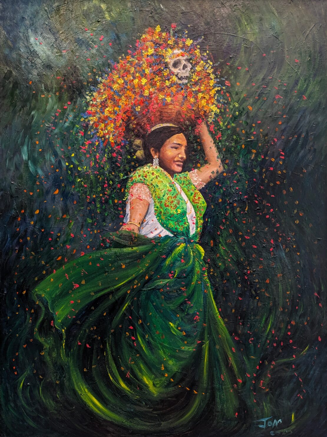 Ofrenda - Joao Quiroz - 40" x 30" - Oil on Canvas