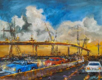 1604 & I-10 - Joao Quiroz - 30" x 24" - Acrylic on Canvas
